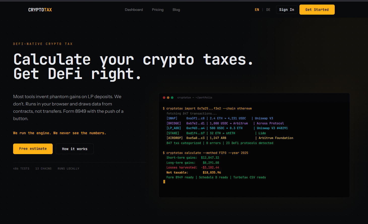 Crypto Tax Calculator